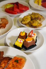 Traditional Indonesian Ramadan cake, captured on March 17, 2025. This sweet and fluffy treat is perfect for iftar, featuring rich flavors and a soft texture