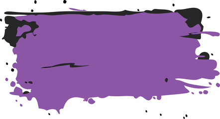 Purple Paint Splash, Abstract, Bold Colors, Art Concept.