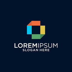 Colorful Geometric Logo Design