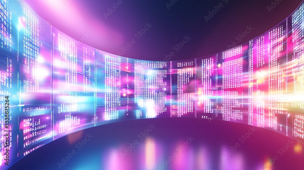 Poster high tech futuristic ai powered e commerce automation fully immersive digital shopping experience wi