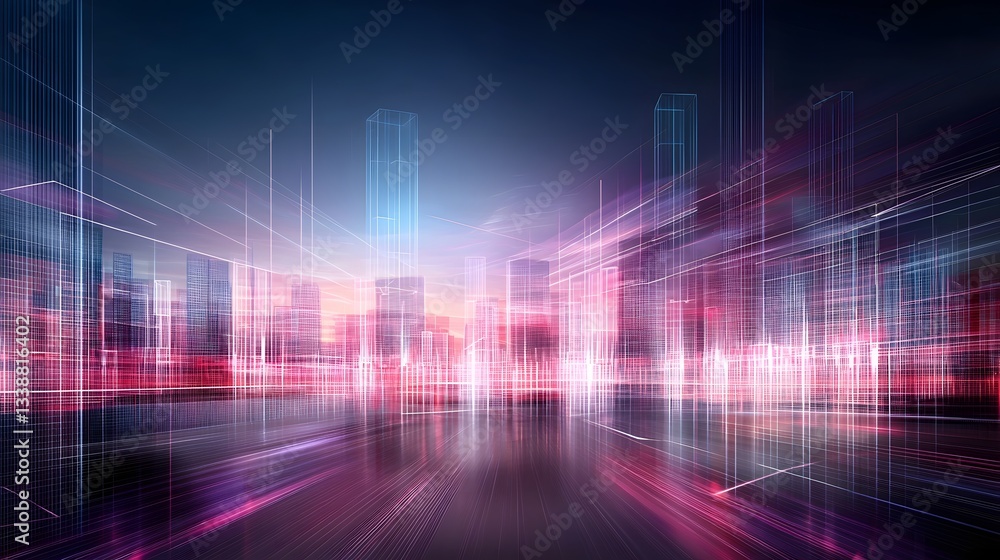 Poster seamless floating solar powered and wind driven futuristic high tech ai enabled smart grid metropoli