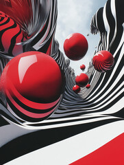3d shapes abstract 