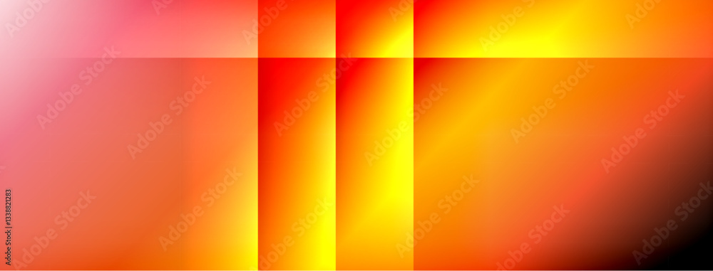 Poster colorful gradient with lines made of shadow and light. creative background