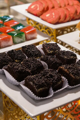 Traditional Indonesian Ramadan cake, captured on March 17, 2025. This sweet and fluffy treat is perfect for iftar, featuring rich flavors and a soft texture