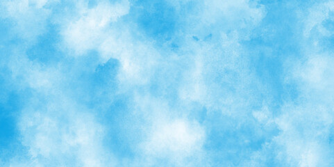 Blue watercolor vector background, Digital paint for template or any design,watercolor background concept, vector.Soft cloud in the sky background blue tone for wallpaper, graphics design,