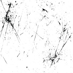 grunge texture overlay surface with various scratches, Vintage worn pattern with scratches, The black and white surface is covered with scratches and grainy overlay grunge effects.