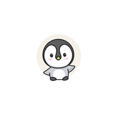 Cute Cartoon Penguin Illustration