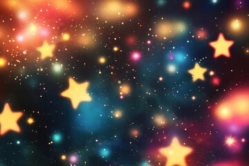 Colorful nebulae and star clusters illuminating the vast expanse of space, creating a mesmerizing cosmic scene