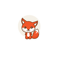 Cute Pixel Art Fox Illustration