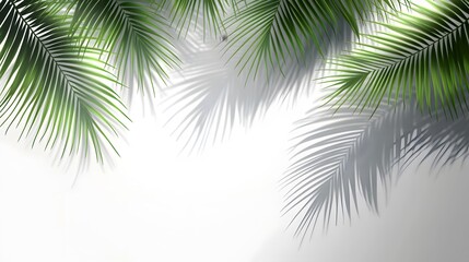 11. Realistic palm tree shadows in a tropical setting, isolated on transparent background, without any text or logos