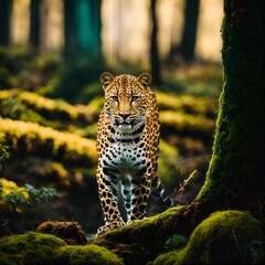 portrait of a leopard