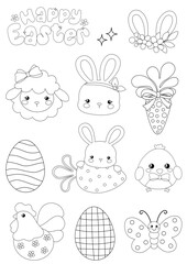 Groovy easter clipart Retro easter clipart Animal easter png Spring clipart Hippie easter Bunny Easter eggs Chicks Daisy flower clipart
