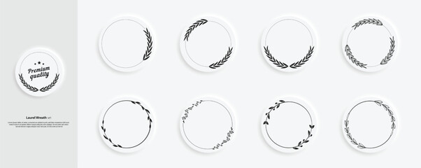 Minimalist Circular Frames – Modern Geometric Badge and Label Design