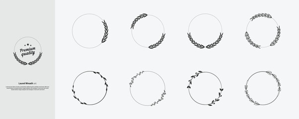 Minimalist Circular Frames – Modern Geometric Badge and Label Design