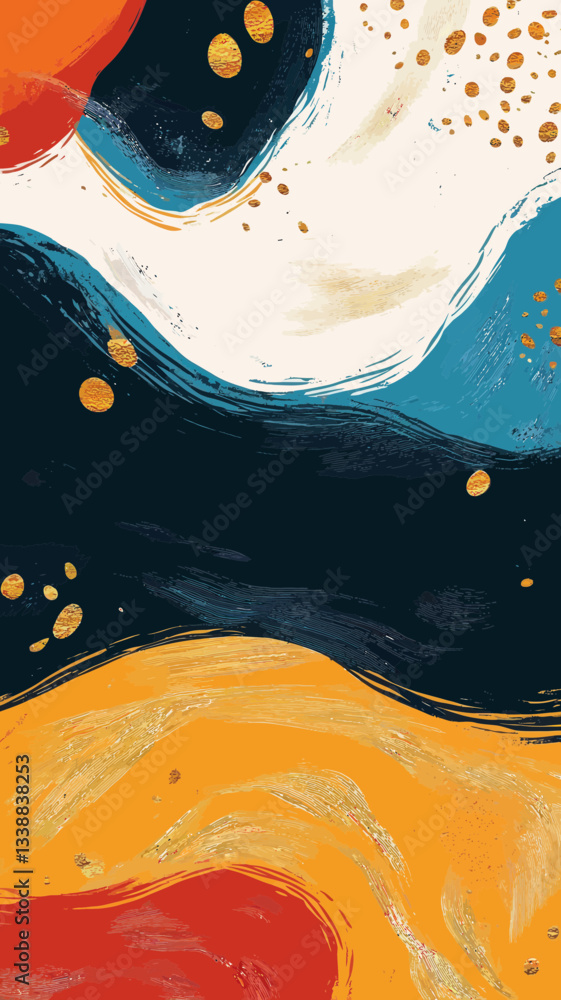 Poster elegant abstract texture with vibrant swirls and artistic patterns for design inspiration