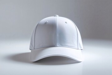 White cap mockup photograph with isolated background