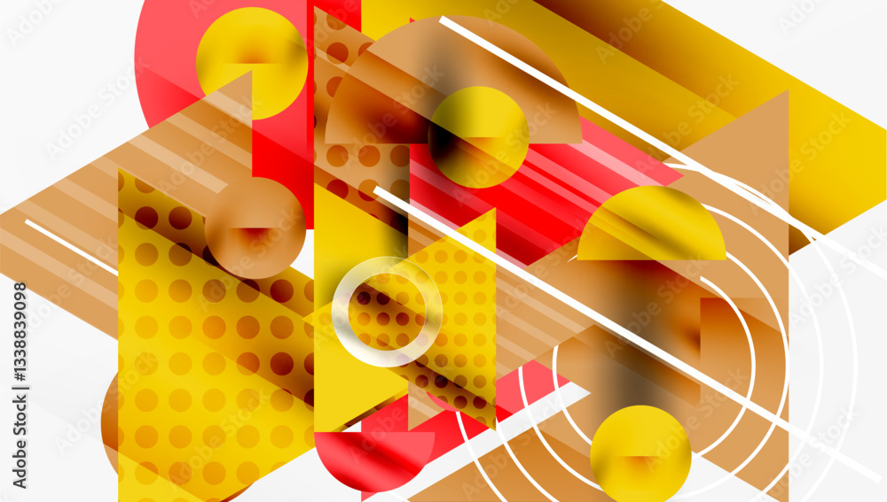 Poster sleek abstract background - layered triangles with vibrant gradient tones. semi-transparent shapes a