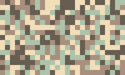 Abstract pixel art background.  Neutral earth tones create a calming, minimalist aesthetic. Perfect for website banners, app interfaces, or textile designs.