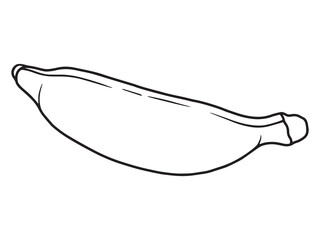 Banana Bunch Line Art Illustration