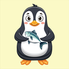 Obraz premium A superhero penguin 