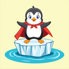 A superhero penguin 