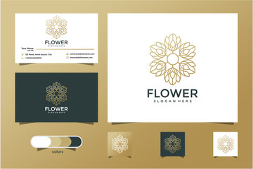 Elegant Floral Logo Design Branding Kit