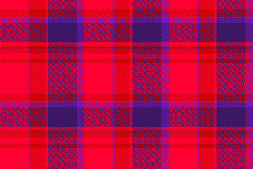 Shop texture pattern tartan, straight seamless textile check. Row vector plaid fabric background in violet and bright colors.