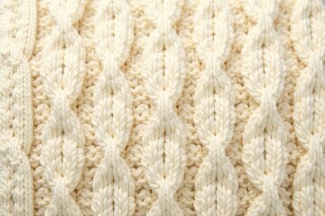 Fototapeta premium Soft beige cable knit with diamond pattern, plush texture, sweater, photography, home decor