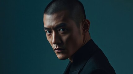 Intense portrait of a man.