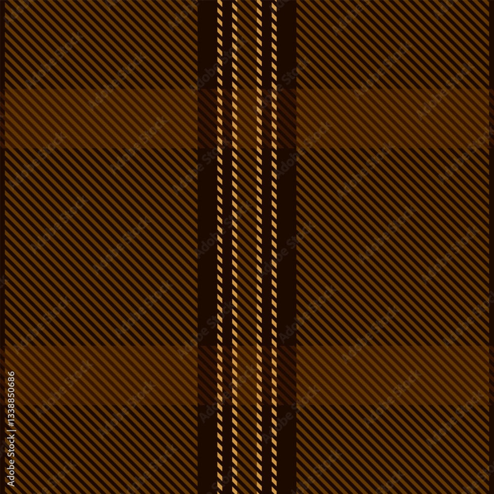 Aufkleber elegant brown and beige plaid pattern. subtle diagonal lines create texture depth. ideal for textile