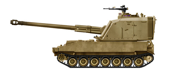 M109A6FR Variant 1 (Concept of an alternative 155mm M109 self-propelled gun for the French army (Option 1))