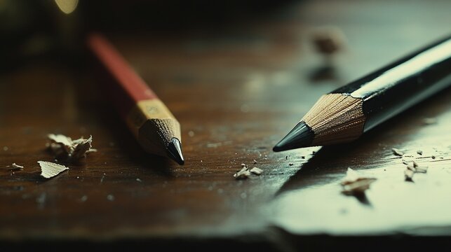 A Vintage Close-up Of A Classic Pencil Next To An Ace52147-6 1765
