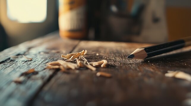 A Vintage Close-up Of A Classic Pencil Next To An Ace52147-6 1767