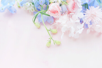 青い花の背景