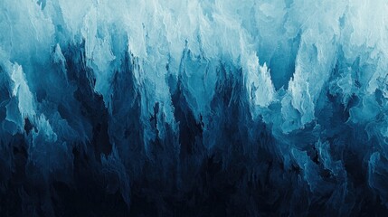 an image of abstract ice formations in varying shades of blue.