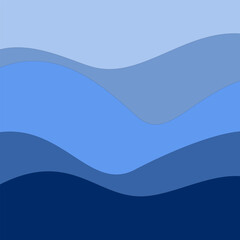sea waves layer background , Vector illustration