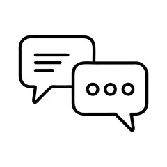 Fototapeta premium Chat bubbles representing conversation and communication 