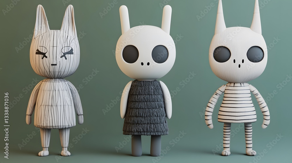Poster a conceptual ai-powered tool creating unlimited character designs in real time