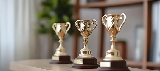 Employee Recognition Ceremony with Applause and Awards in a Modern Office Setting