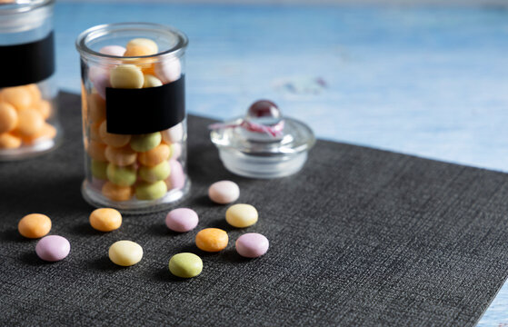 Sweet candy in a jar.