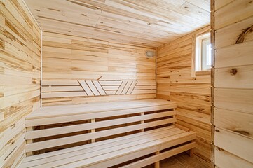standard interior wooden bath, sauna, steam room