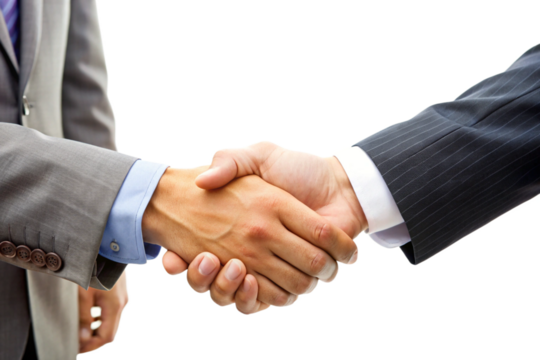 Two Businesspeople Shake Hands in a Deal Closing Agreement