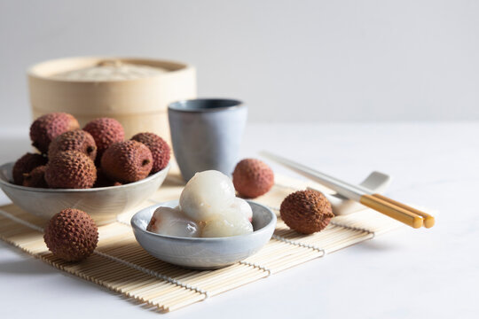 Healthy fruit lychee a vitamin bomb.