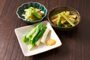 山菜　うるい　料理イメージ