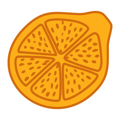 Ugli fruit flat icon. Food and drink, vector illustration graphic.