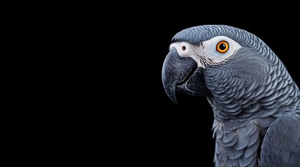 Obraz premium parrot, exotic pet, birdwatching, detailed parrot portrait, avian beauty, close-up bird image.