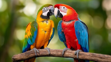 Obraz premium parrot, exotic pet, birdwatching, detailed parrot portrait, avian beauty, close-up bird image.