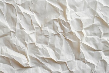 Obraz premium Cream Crumpled Paper Texture Abstract Background, High-Resolution Image, Wrinkled Fabric, Texture Background texture, background