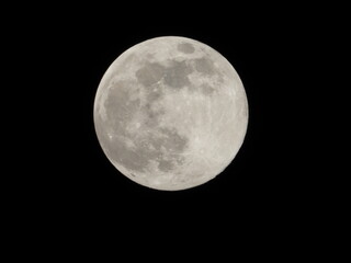A photograph of the full moon.