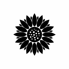 creative details Sunflower Icon vector illustration